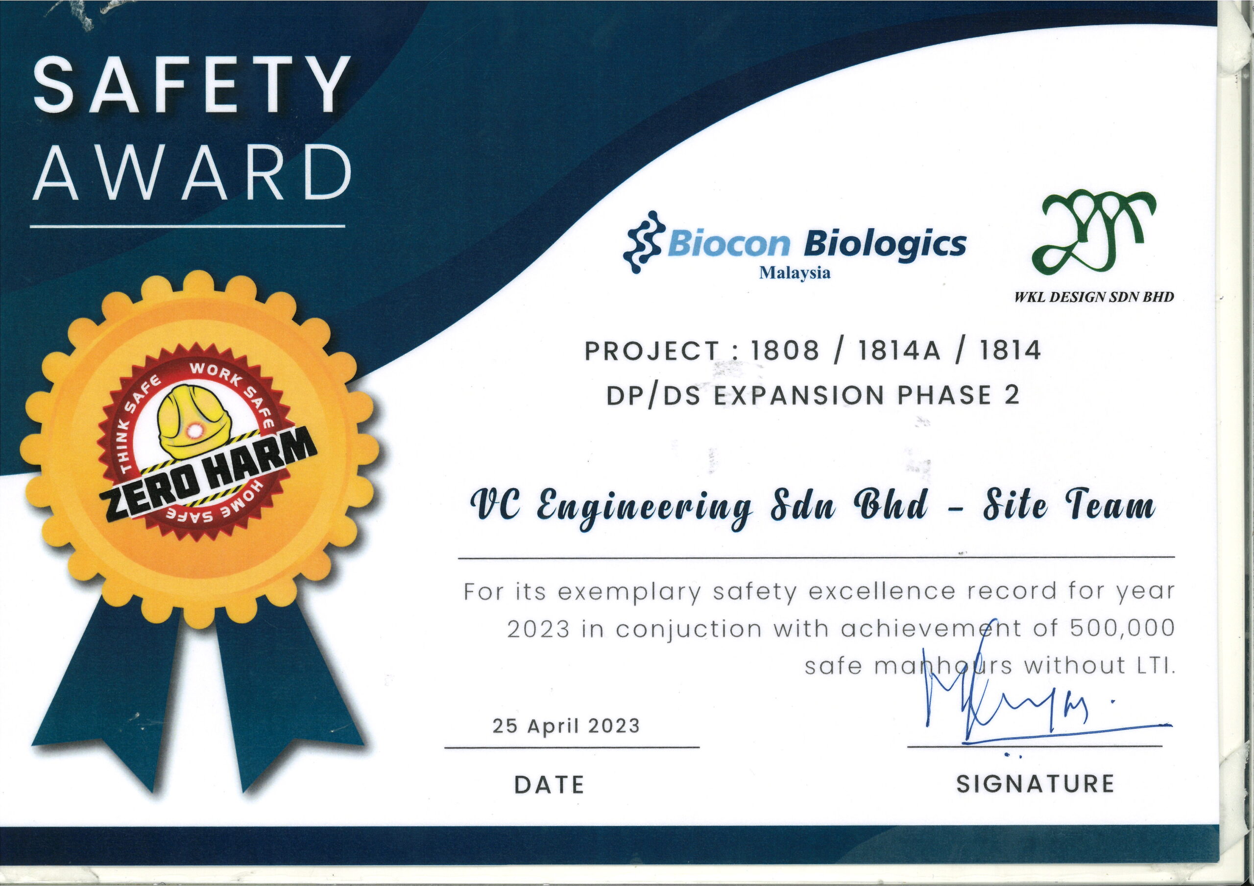 Biocon 500K Hours Page 1